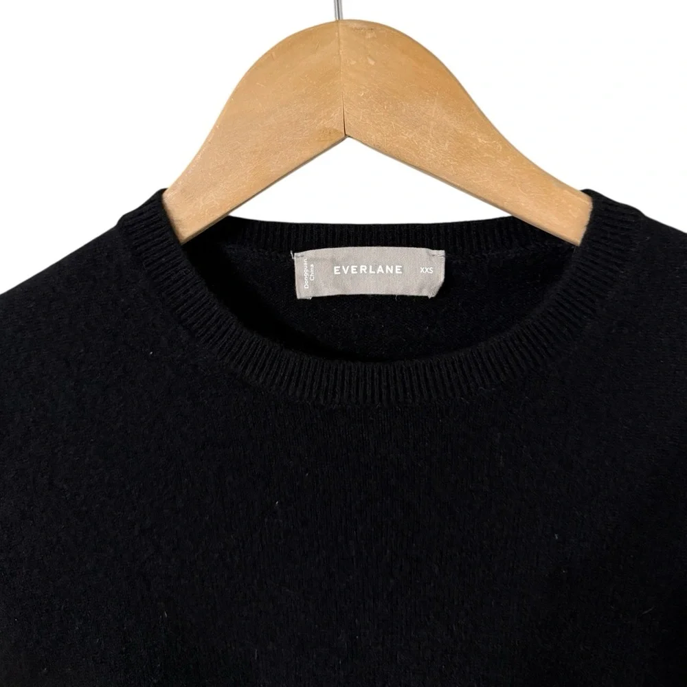 EVERLANE The Cashmere Crewneck Long Sleeve Sweater Pullover Top